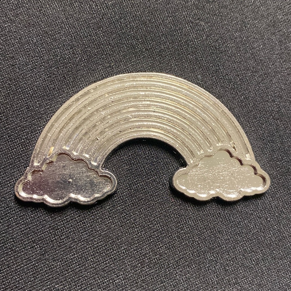 Lisa Frank rainbow vintage pin diy rhinestones blinged out upcycle to necklace - Picture 6 of 6